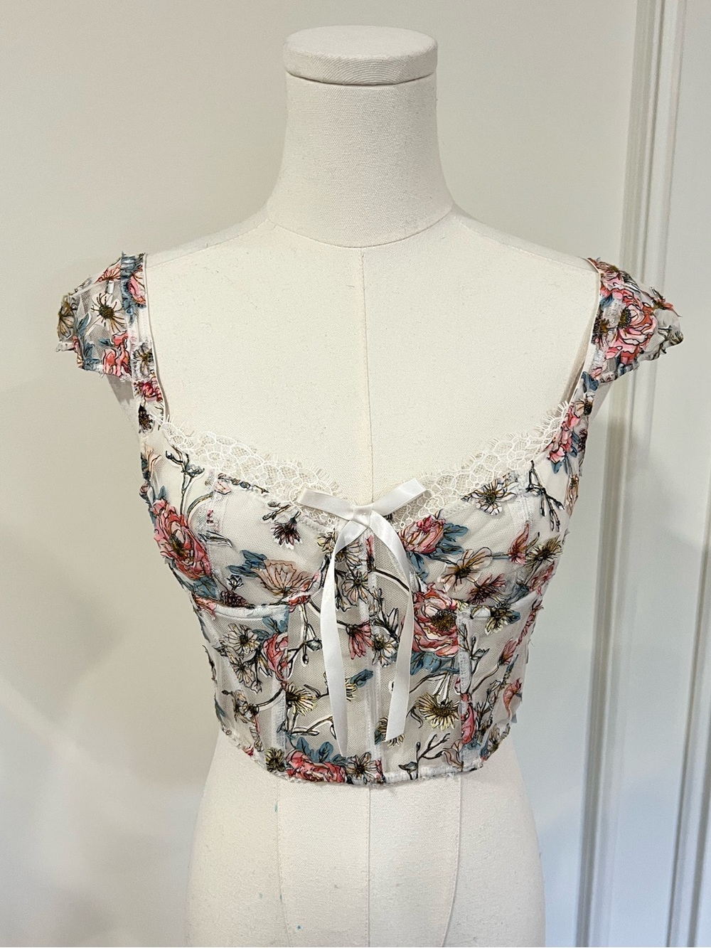 Victoria’s‎ Secret Floral Bustier Cap Sleeve Size US XSmall